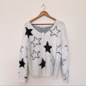 Mustard Seed Sweaters - NWT Mustard Seed Fuzzy Stars Sweater Mustard Seed Sweaters - NWT Mustard Seed Fuzzy Stars Sweater